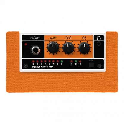 Orange Amp Mini Crush for Electric Guitar 3 watts Built in Tuner (Battery Included)