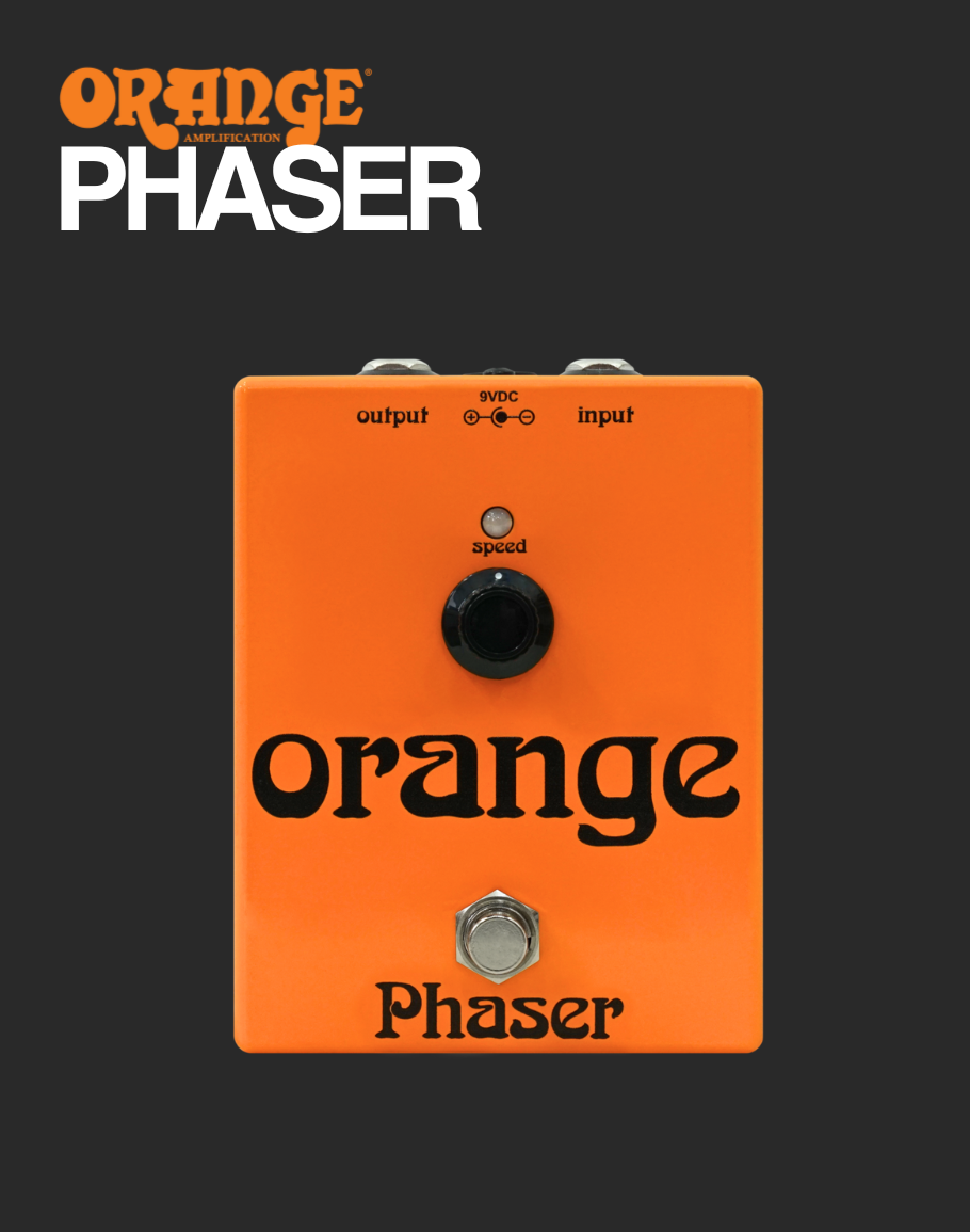 Orange Phaser Guitar Effect Pedal