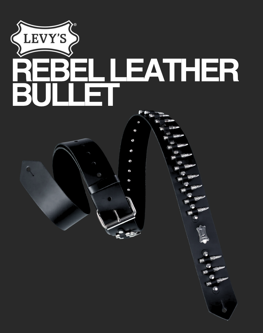 Levy’s Tri Glide Guitar Strap - PM28-2B-BLK