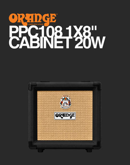 Orange PPC108 1x8" Cabinet - Black