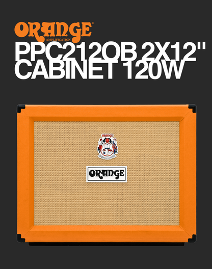 Orange PPC212OB 2x12" Open Back Electric Amp Cabinet 120 watts