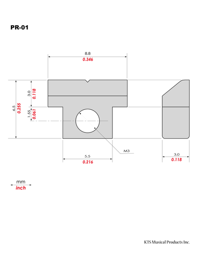 KTS Japanese ABR-1 style Tune-O-Matic Bridge