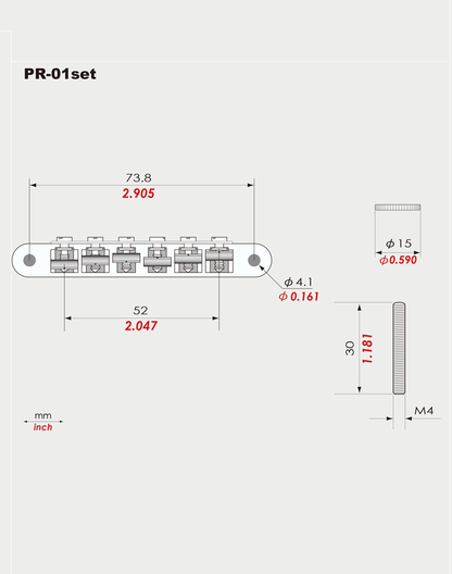 KTS PR-01set | PR-01 Vintage ABR-1 Style Bridge Set