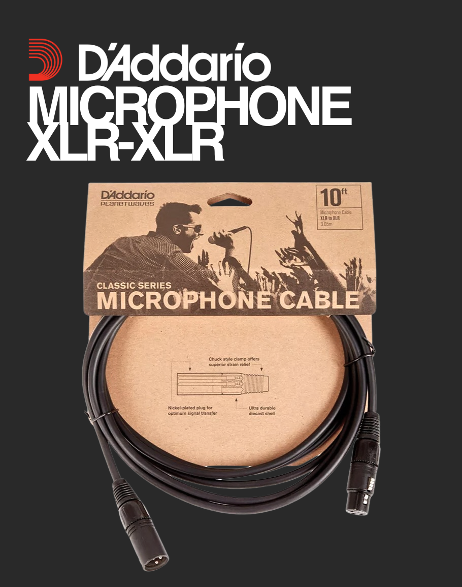 D'Addario Microphone Cable - PW-CMIC-10