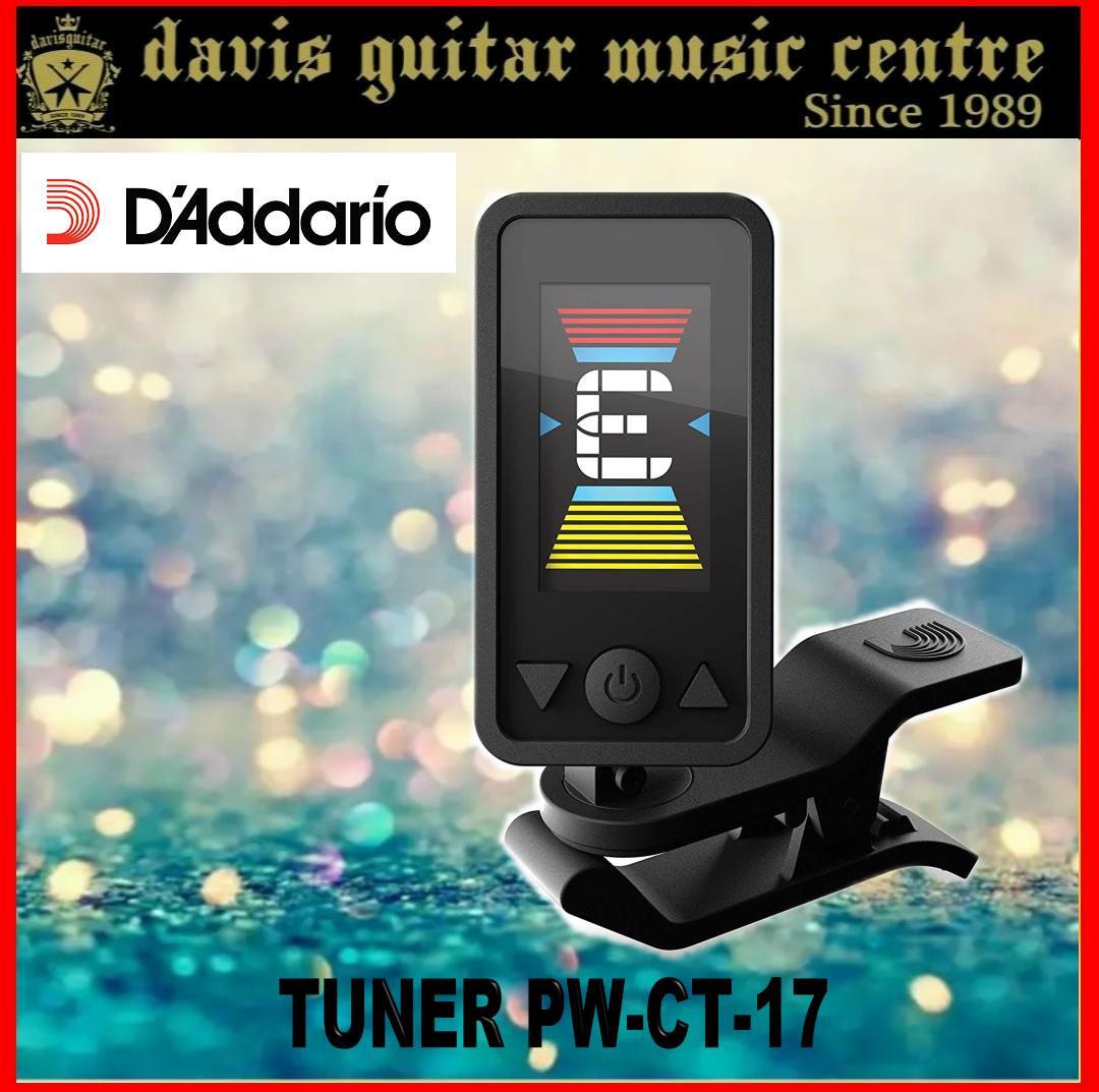 D'Addario CT-17 Eclipse Guitar Tuner Chromatic Clip-On Tuner