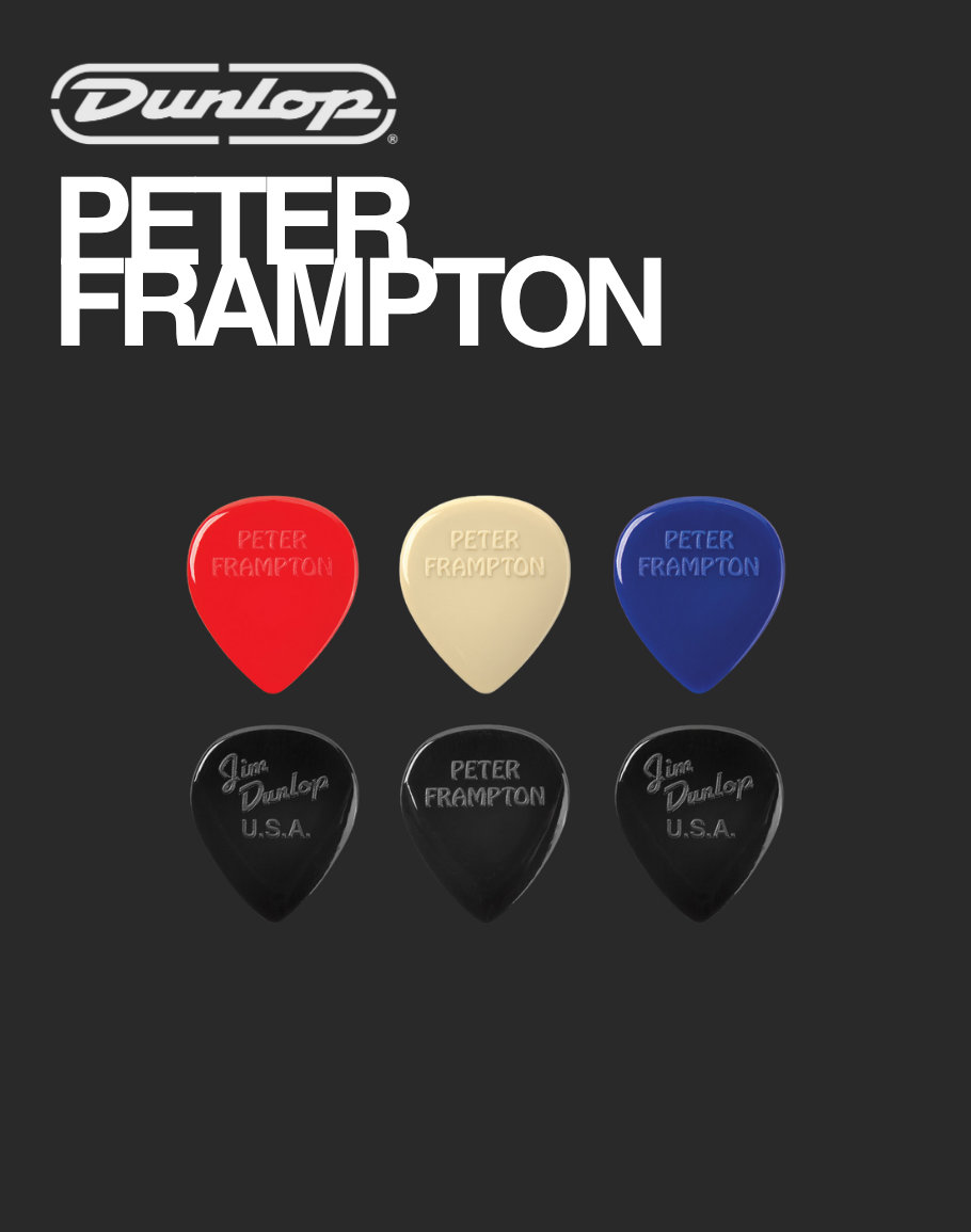 Dunlop Peter Frampton Vintage Teardrop Picks