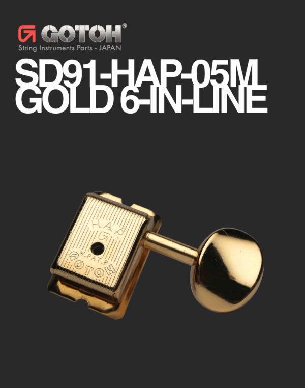 Gotoh Electric 6 in line – SD91-HAP-05M Gold