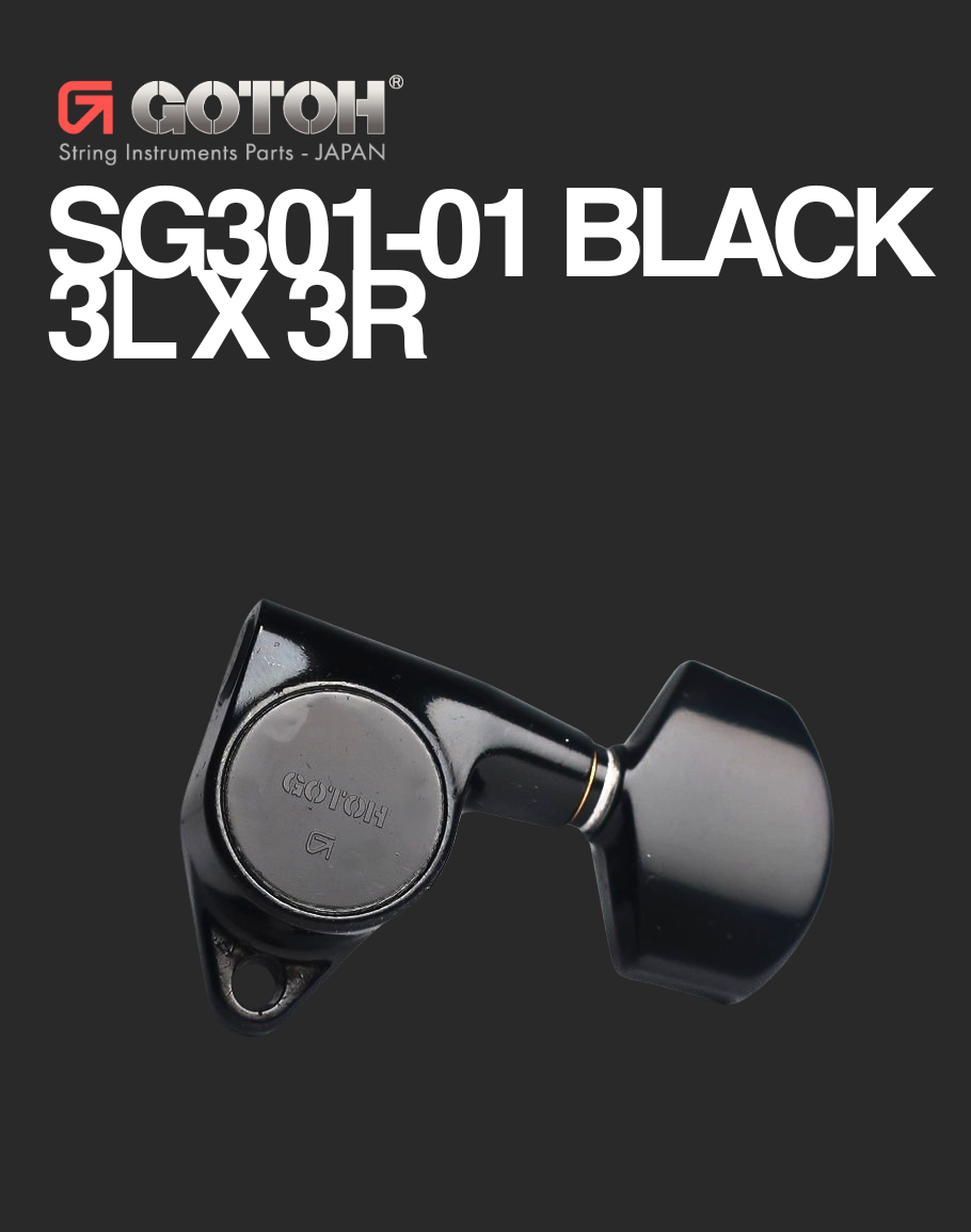 Gotoh 3 per side - SG301-01 Black