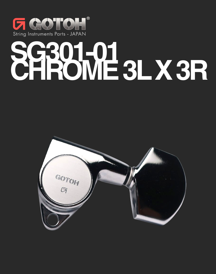 Gotoh 3 per side - SG301-01 Chrome