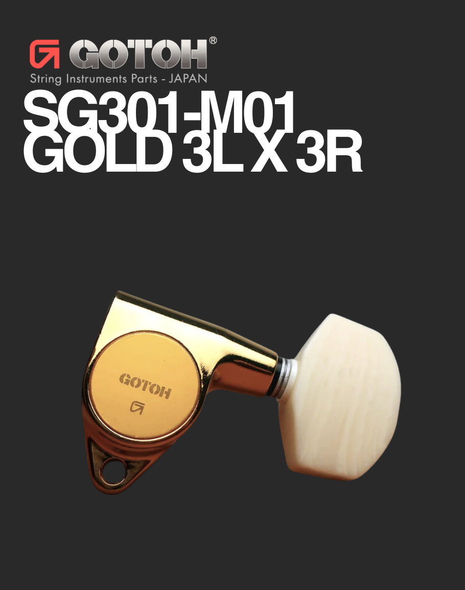 Gotoh 3 Per Side - SG301-M01 Gold