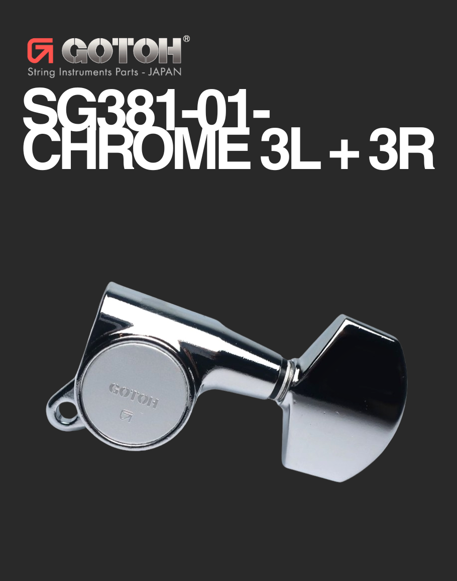 Gotoh 3 Per Side - SG381-01 Chrome