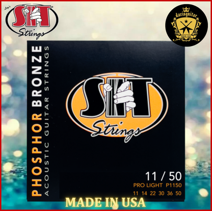 SIT P1150 Acoustic Guitar String Phosphor Bronze 11-50 Pro Light