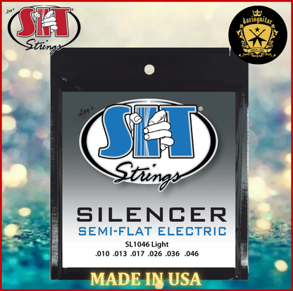 SIT 10-46 Silencer Semi-Flat Nickel Electric Guitar Strings