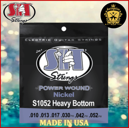 SIT 10-52 Power Wound Nickel Electric Guitar Strings