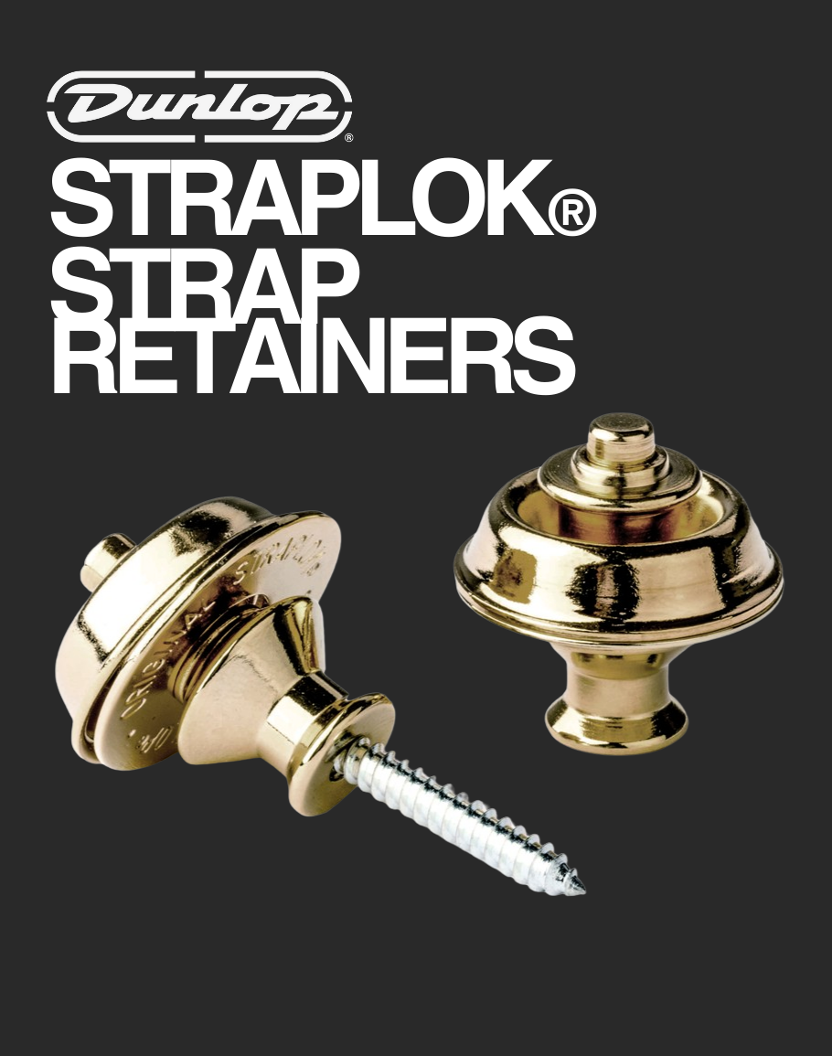 Dunlop Straplok Dual Design - Brass