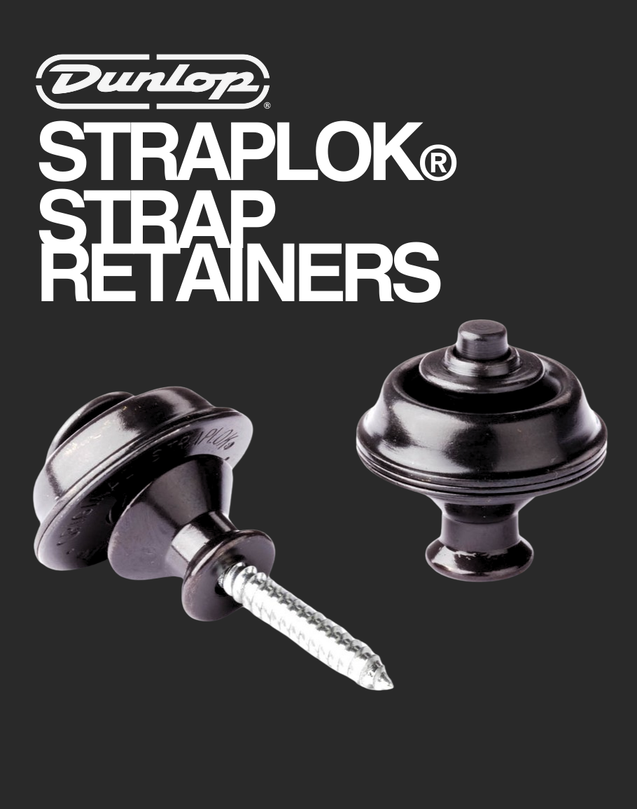 Dunlop Straplok Dual Design - Black Oxide