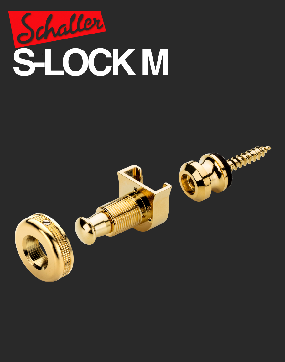 Schaller S-Lock Strap Locks - Gold