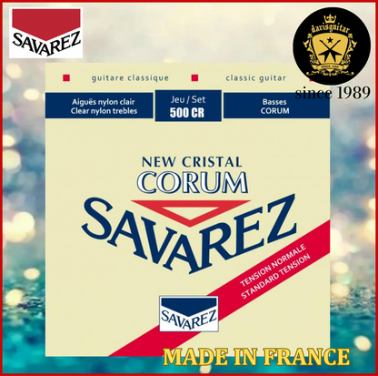Savarez 500CR Classical Guitar Nylon Strings New Cristal Corum Normal Tension