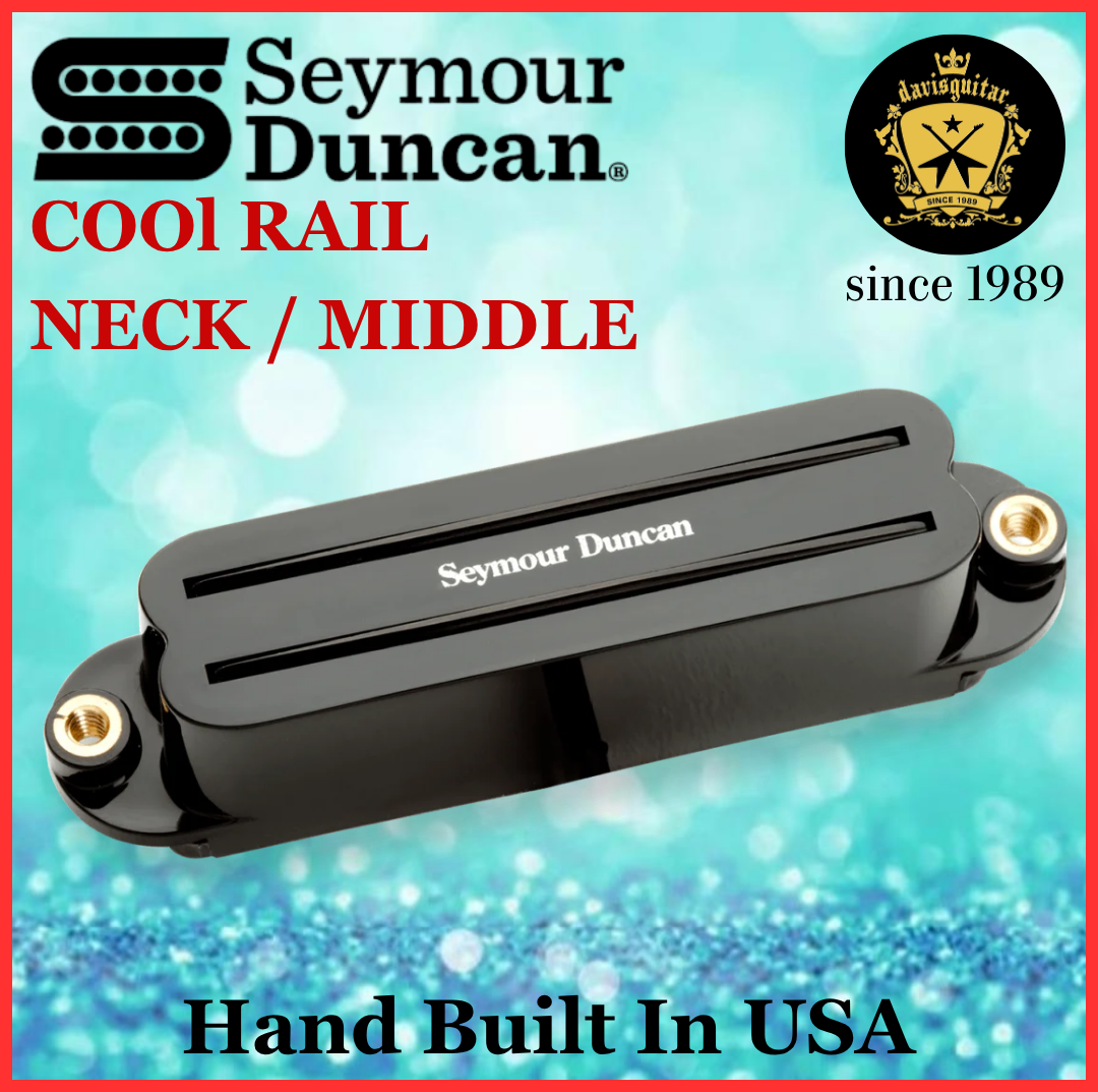 Seymour Duncan Cool Rail Neck / Middle Black Single Coil Electric Guitar Pickup