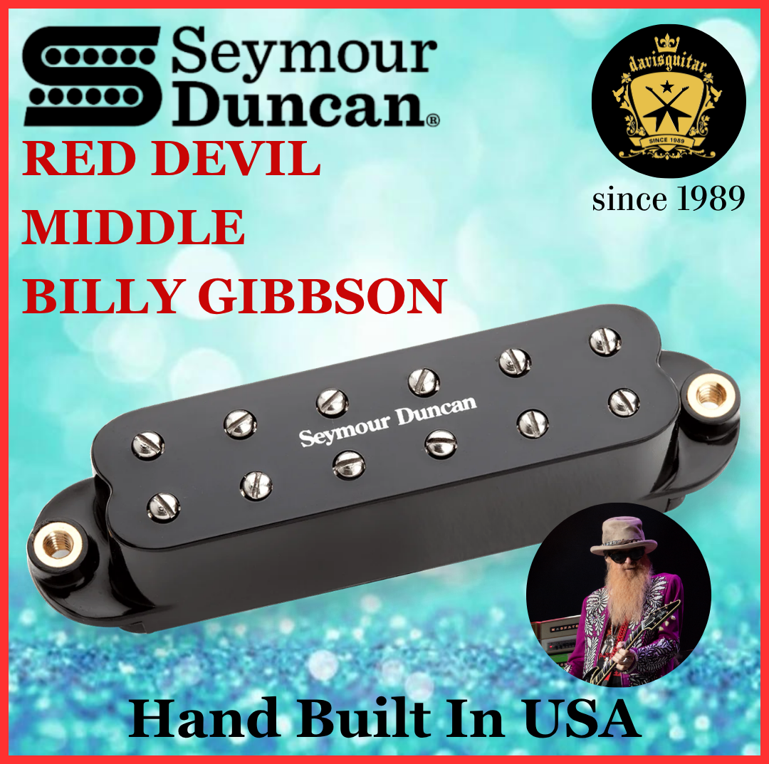 Seymour Duncan Billy Gibbons Red Devil Middle Black Single Coil Electric Guitar Pickup