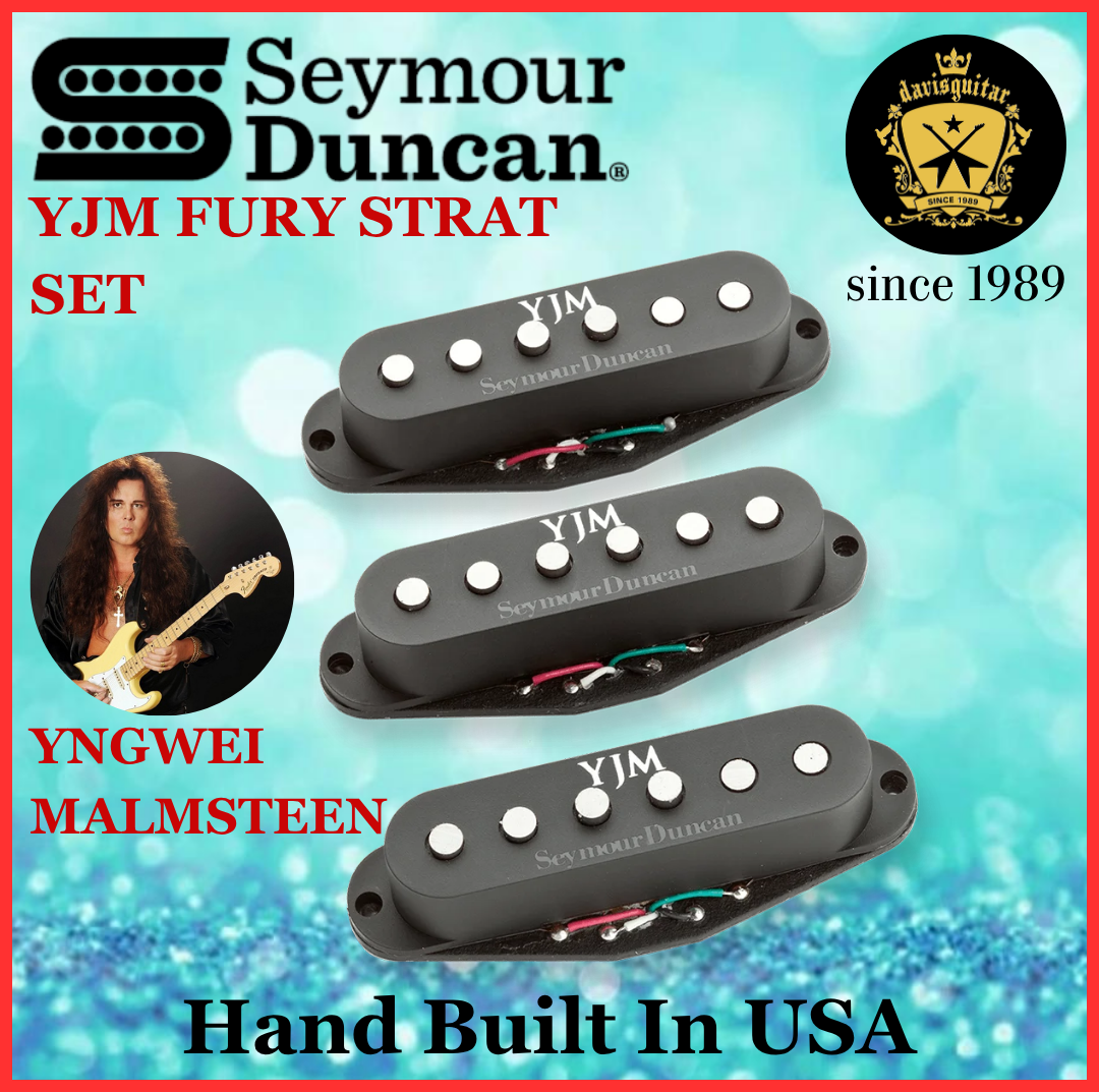 Seymour Duncan YJM Fury Strat Set Yngwei Malmsteen Black Single Coil Electric Guitar Pickup