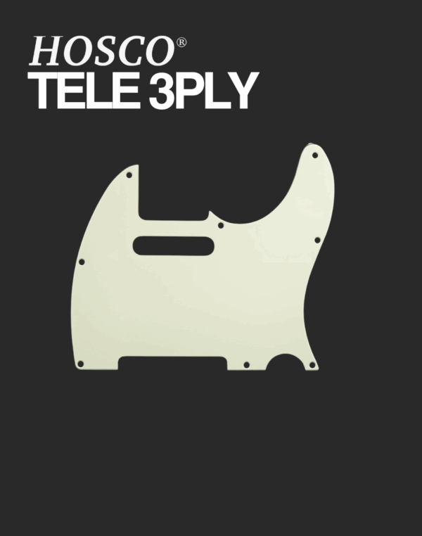 Hosco Tele 3ply Pickguard - Mint Green