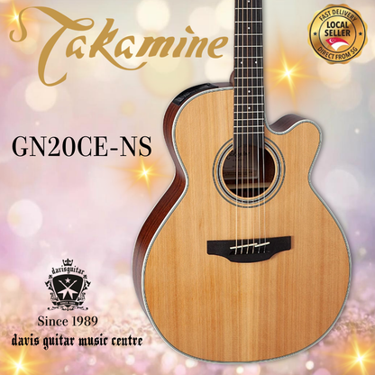 Takamine GN20CE-NS Solid Cedar Top Nex Body Cutaway Electric Acoustic Guitar