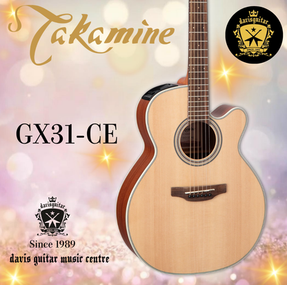 Takamine GX31CE NS Acoustic Electric Guitar Solid Spruce Top and Sapele Side and Back