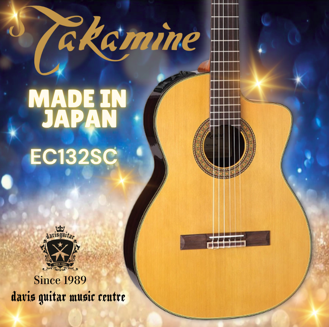 Takamine Electric Classical Guitar EC132SC Cutaway Made In Japan