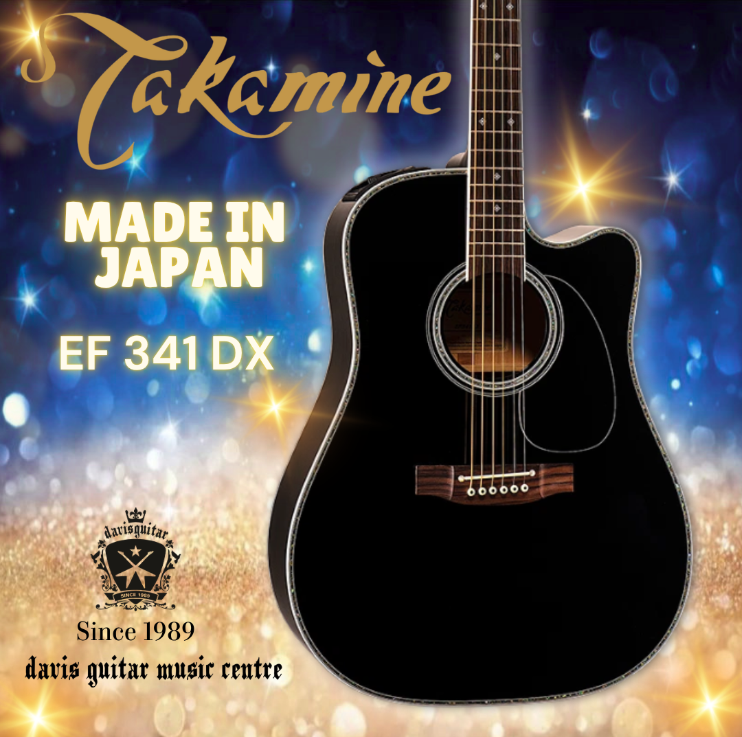 Takamine Electric Acoustic Guitar EF 341 DX Dreadnought Cutaway Made In Japan