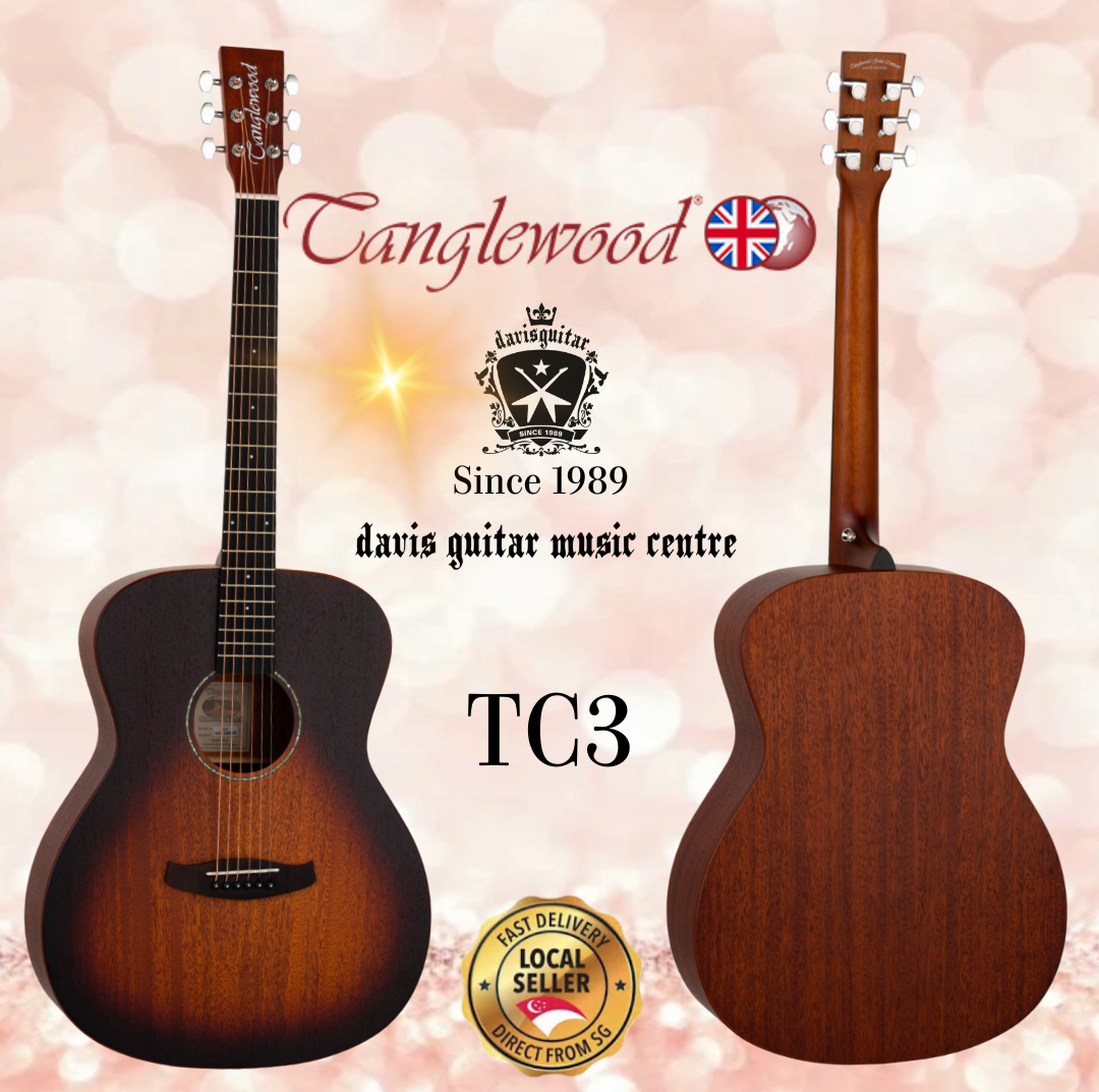 Tanglewood Acoustic Guitar TC3 Satin Sunburst Folk
