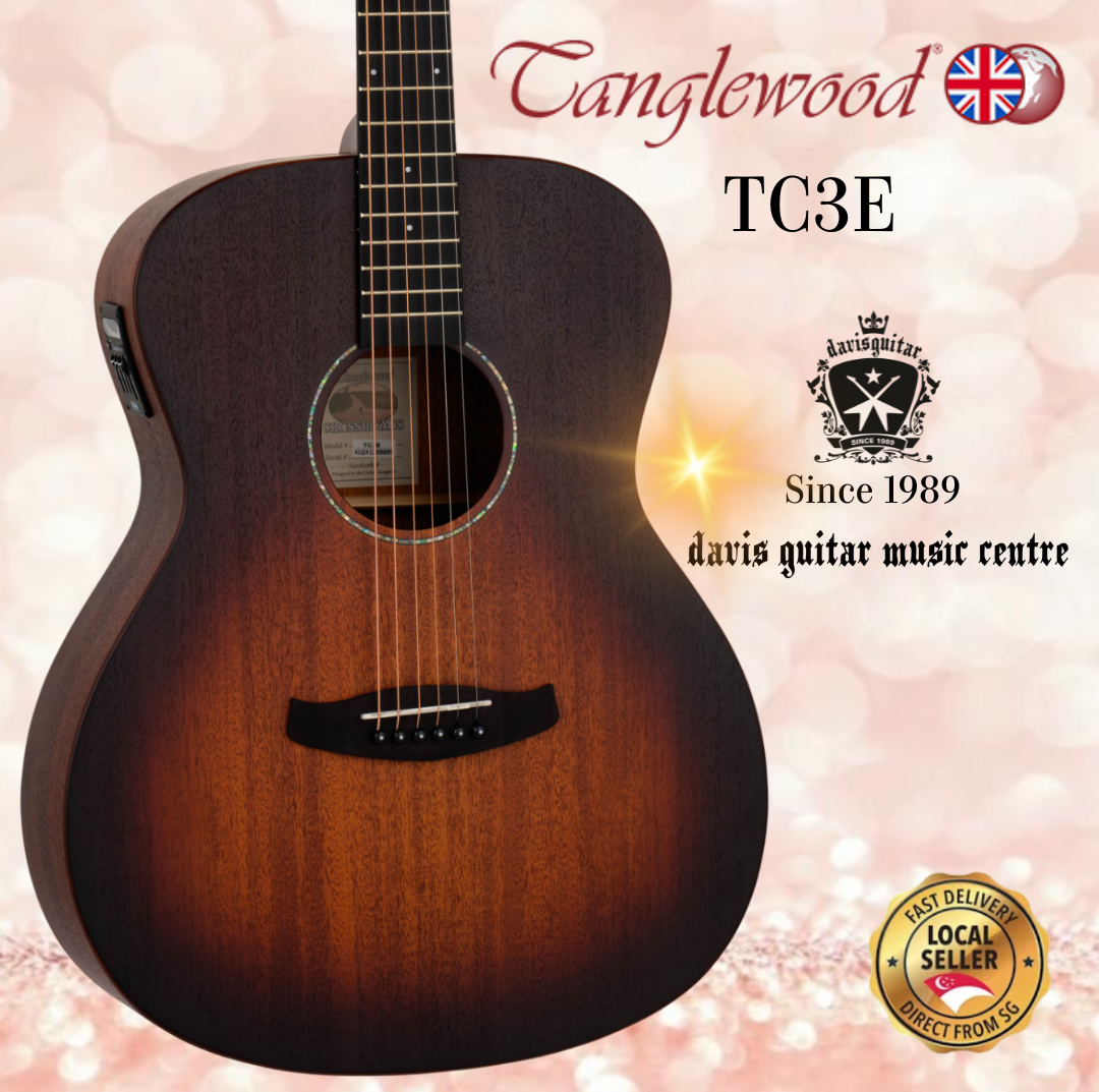 Tanglewood TC3E Acoustic Electric Guitar Sunburst Satin