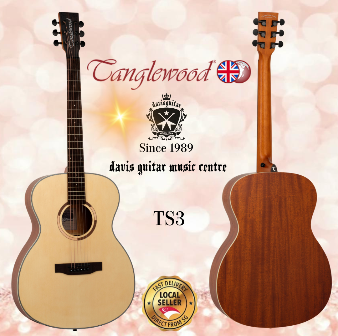 Tanglewood Acoustic Guitar TS3 Satin Natural Satin Folk