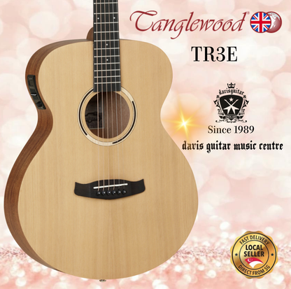 Tanglewood Acoustic Electric Guitar TR3E Satin Natural