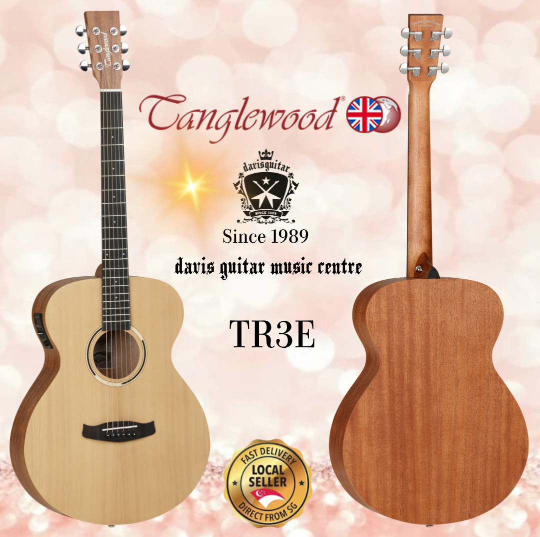 Tanglewood Acoustic Electric Guitar TR3E Satin Natural