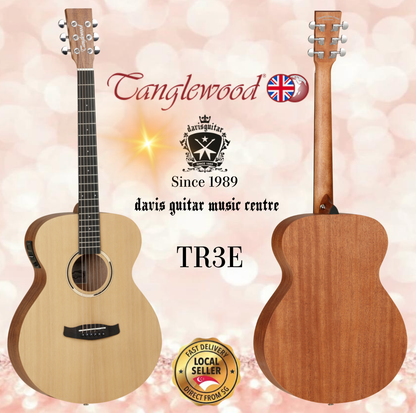 Tanglewood Acoustic Electric Guitar TR3E Satin Natural