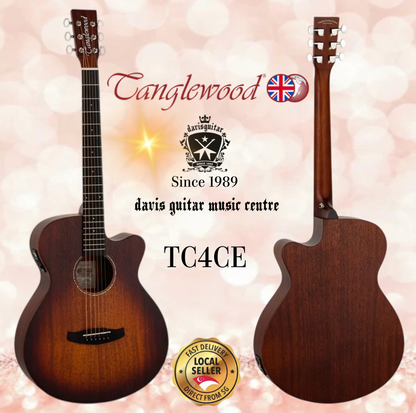 Tanglewood Electric Acoustic Guitar TC4CE Satin Sunburst
