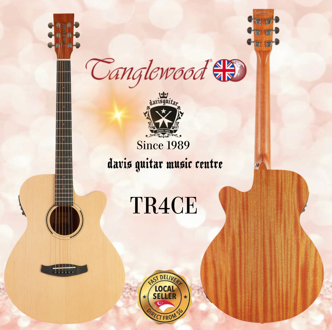 Tanglewood Acoustic Electric Guitar TR4CE Satin Natural