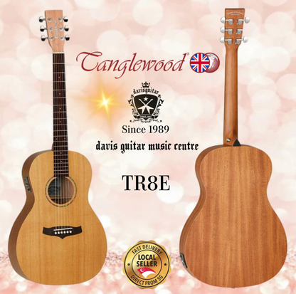 Tanglewood TR8E Satin Natural Electric Acoustic Guitar