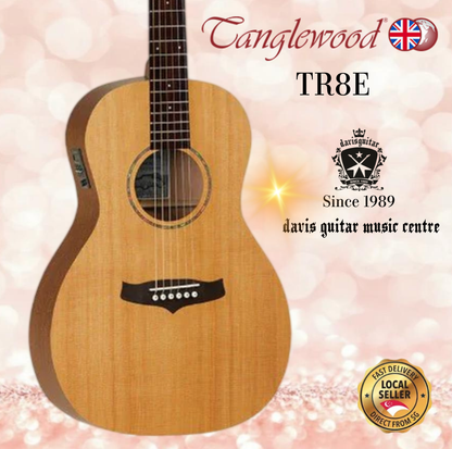 Tanglewood TR8E Satin Natural Electric Acoustic Guitar