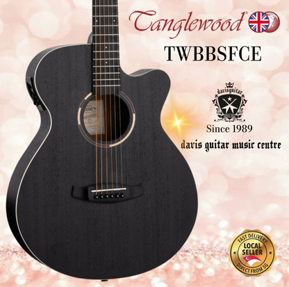 Tanglewood  Electric Acoustic Electric Guitar TWBBSFCE Satin Black