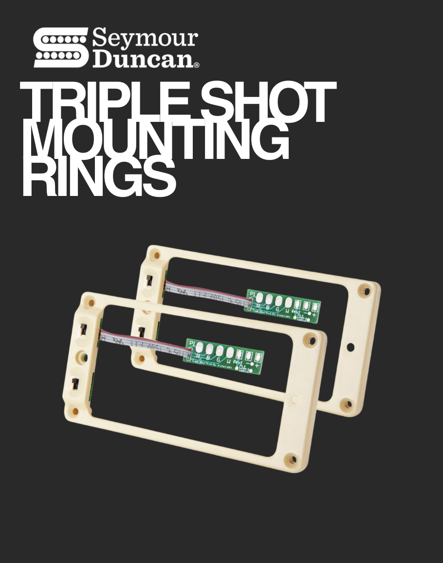 Seymour Duncan Triple Shot Mounting Rings Les Paul - Cream
