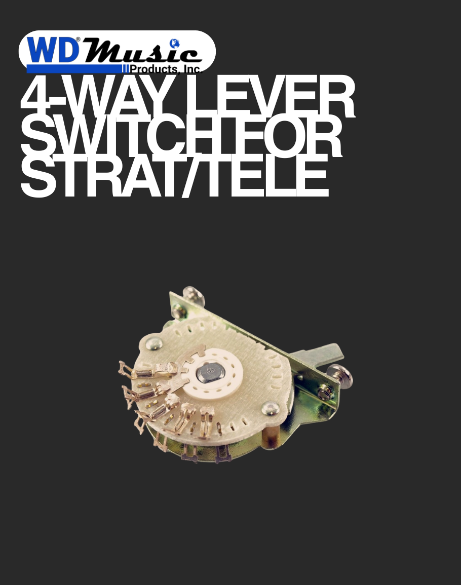 WD 4-way Lever Switch For Strat/Tele