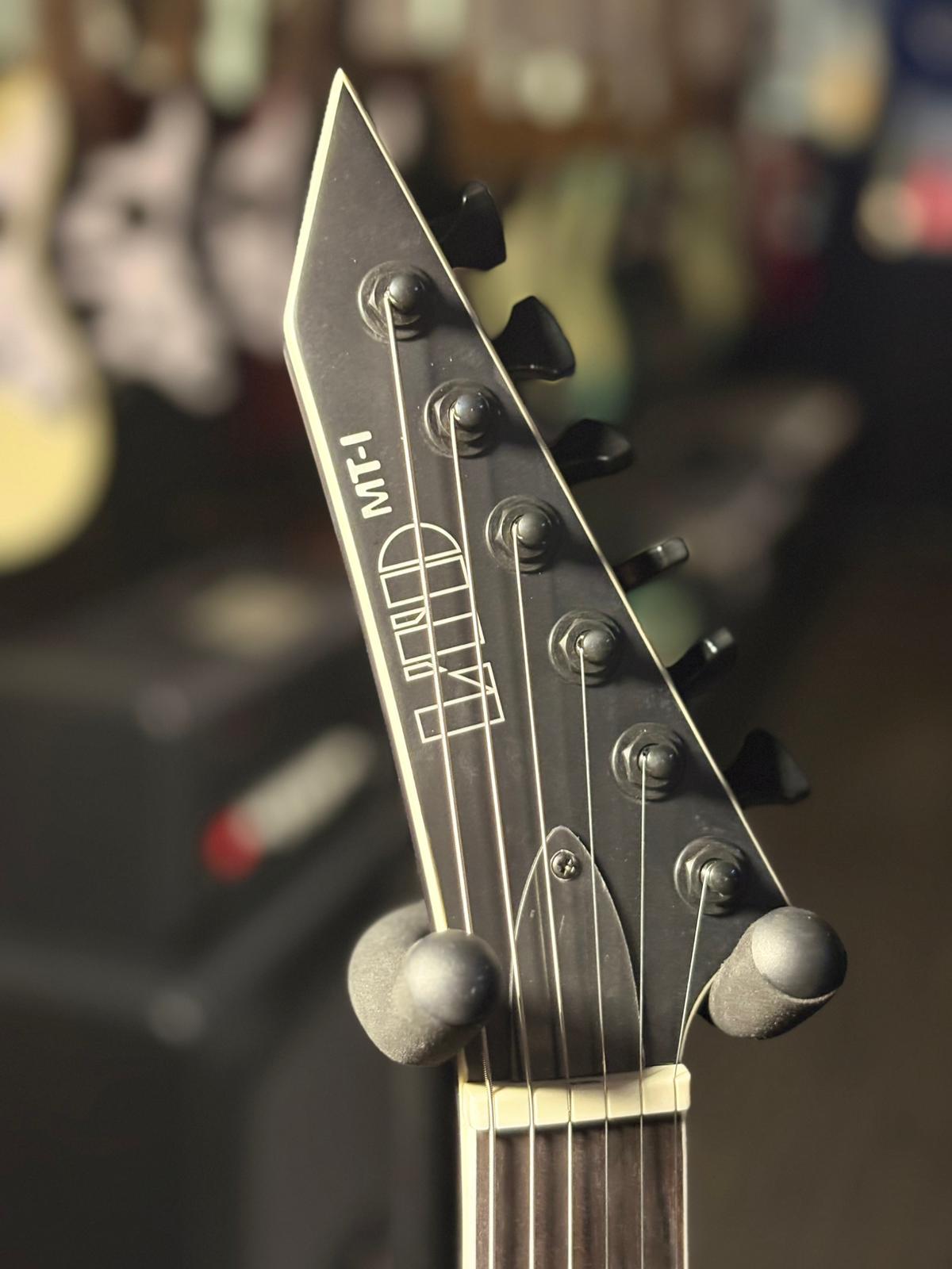 ESP LTD Mick Thomson MT-1 Satin Black Satin Electric Guitar