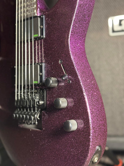 ESP LTD Kirk Hammett KH-602 Purple Sparkle EMG Floyd Rose Electric Guitar
