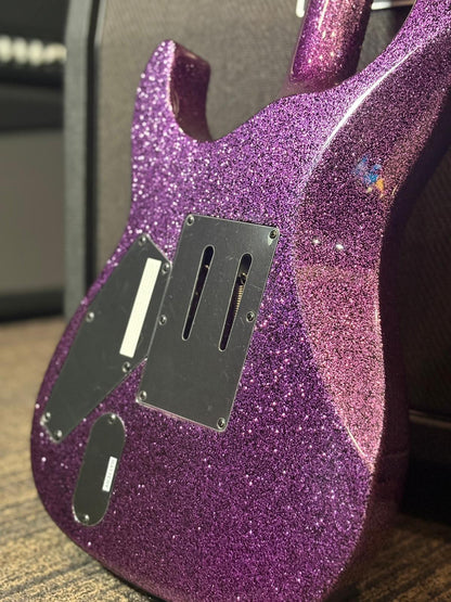 ESP LTD Kirk Hammett KH-602 Purple Sparkle EMG Floyd Rose Electric Guitar
