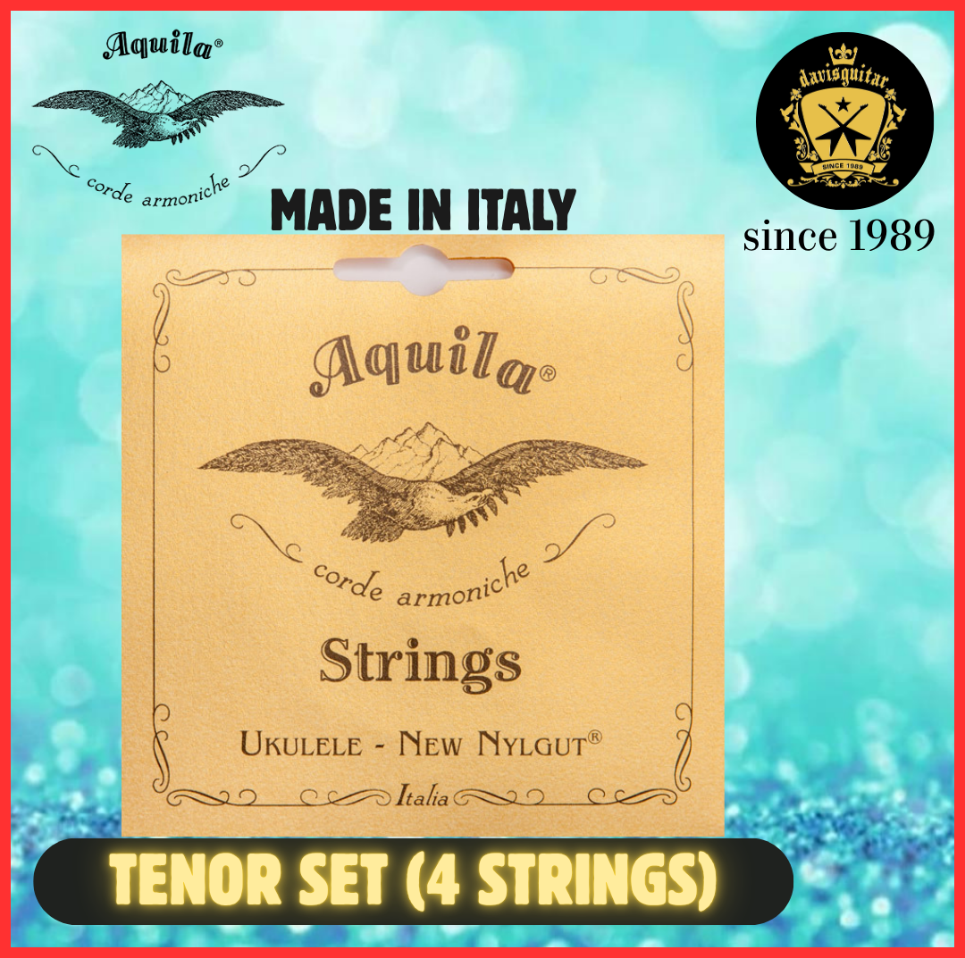 Aquila Ukulele Tenor New Nylgut Strings set (4 Strings) Made In Italy