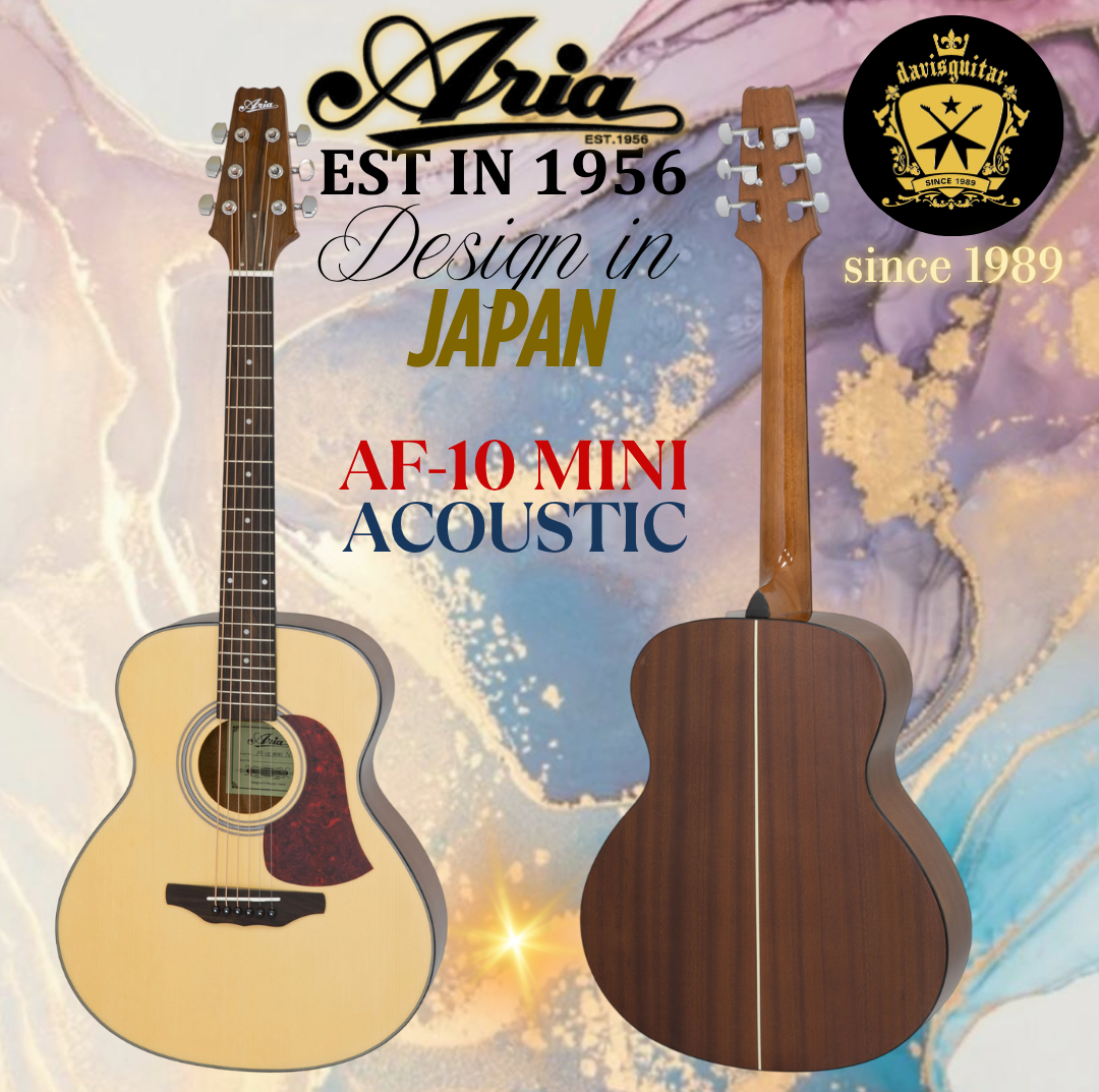 Aria Acoustic Guitar AF-10 MINI Gloss Natural