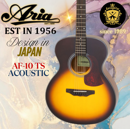 Aria Acoustic Guitar AF-10 TS Gloss Sunburst