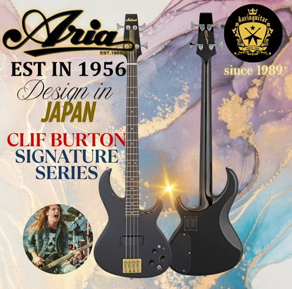 Aria 4 String Bass Guitar SB-CLB – Cliff Burton Signature Limited Edition